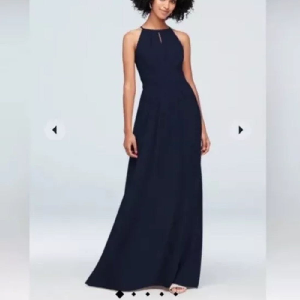 David’s Bridal Bridesmaid Dress style#31120798 Marine Size 12